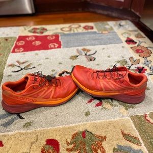 Salomon trail running shoes.